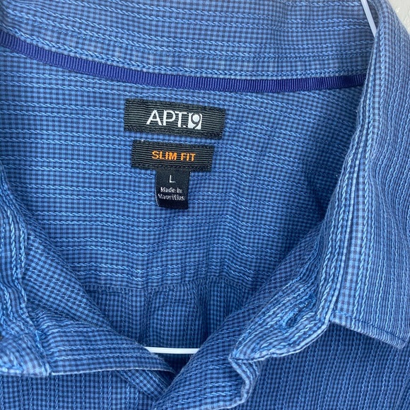 Apt 9 blue dress shirt - Picture 2 of 13